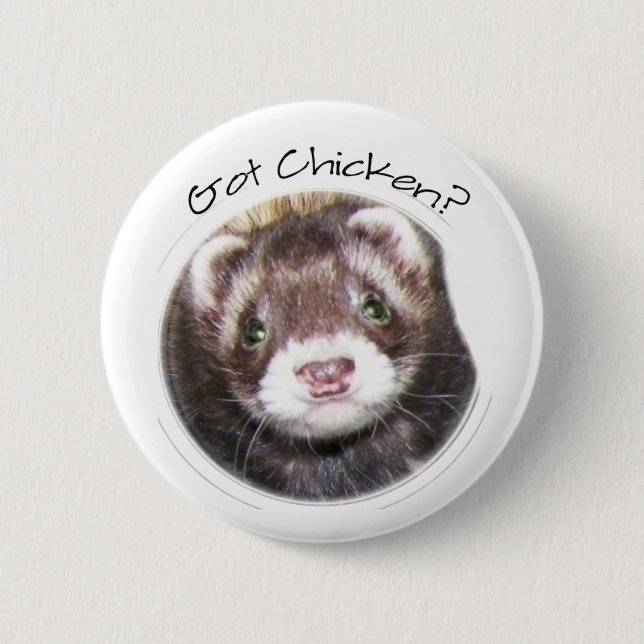 Ferret Face Picture Button (Vorderseite)
