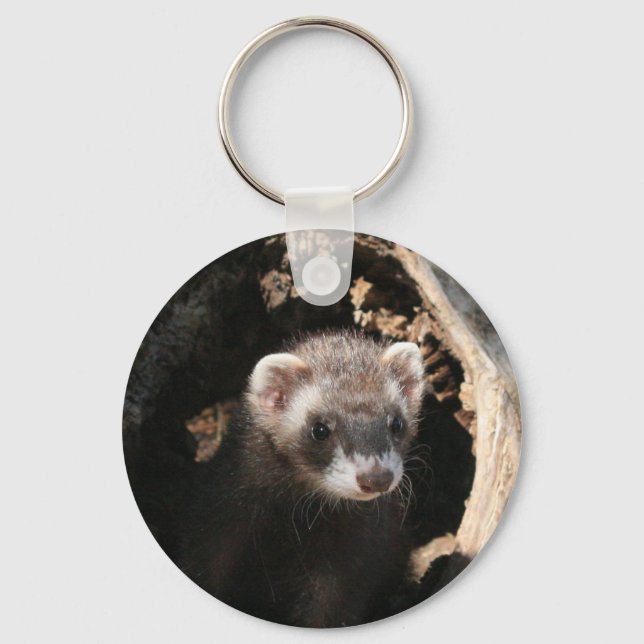 Ferret Face Schlüsselanhänger (Vorderseite)