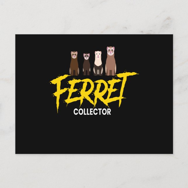 Ferret Ferret Collector Postkarte (Vorderseite)