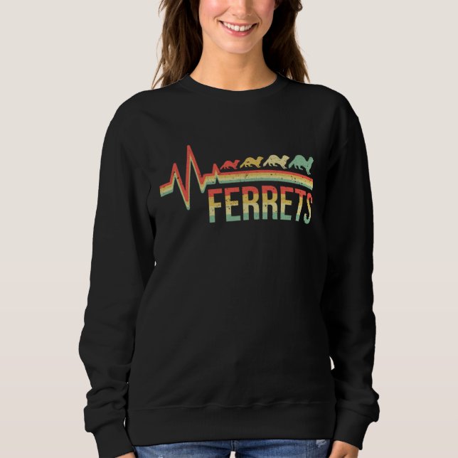 Ferret Ferrets  2 Sweatshirt (Vorderseite)