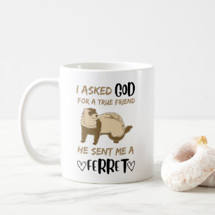 Ferret Friend Adorable Funny Pet Animal Bestie Kaffeetasse