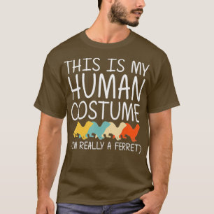 Ferret Halloween menschliche Kostüme Weasel Pet Ea T-Shirt