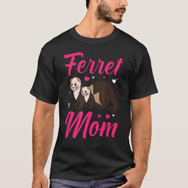 Ferret Mama Ferret Hausfrau Frauen T-Shirt (Vorderseite)
