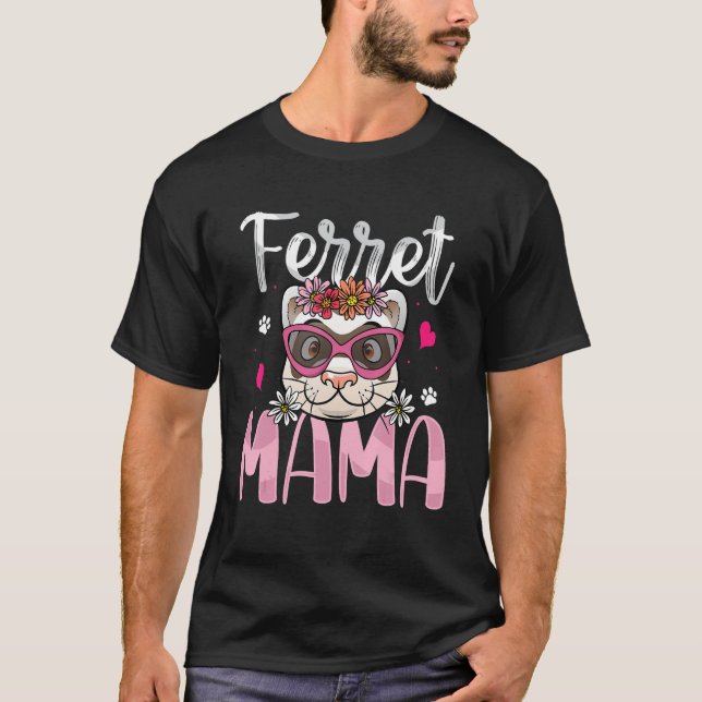 Ferret Mama   Ferrets   Mom Women Girls Boys Kids T-Shirt (Vorderseite)