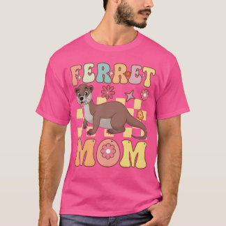 Ferret Mama Groovy Ferret Mutter T-Shirt