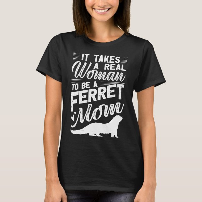 Ferret Mama T-Shirts ideal für Frettchen (Vorderseite)