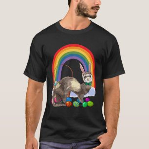 Ferret Niedlich Ostereier Bunny T-Shirt