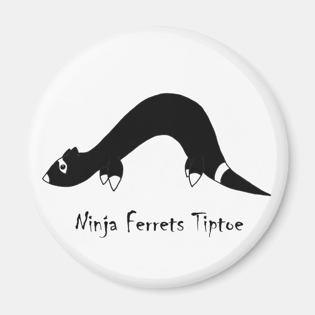 Ferret Ninja Magnet (Vorne)