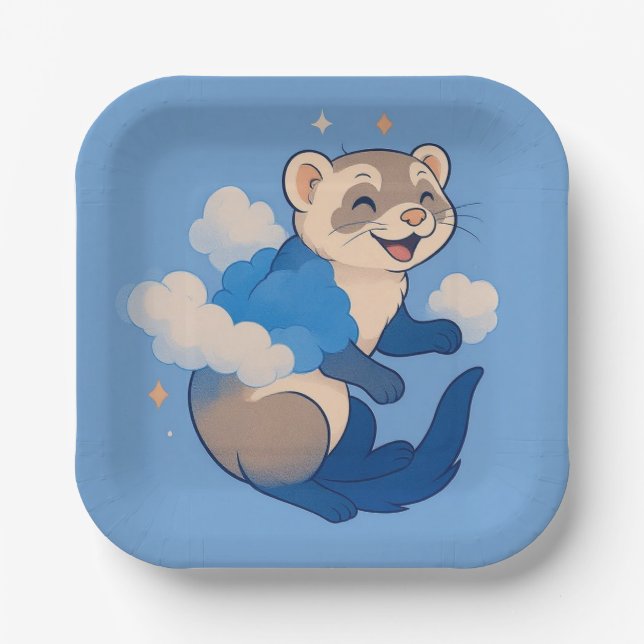 Ferret Pappteller (Vorderseite)
