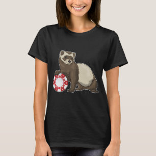 Ferret Poker Poker Chips T-Shirt