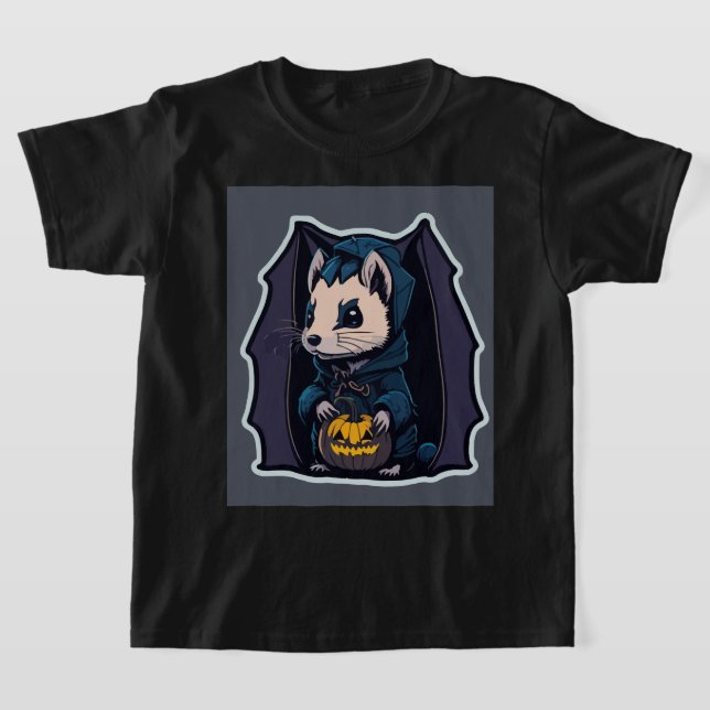 Ferret Spooky Bat T-Shirt (Ablage )