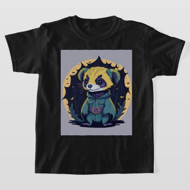 Ferret Spooky Party T-Shirt (Ablage )