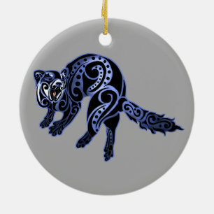 Ferret Trybe: Kriegstanz! Keramik Ornament