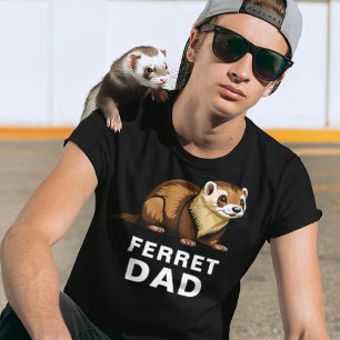 Ferret Vater Niedlich Pet Ferret Benutzerdefiniert T-Shirt