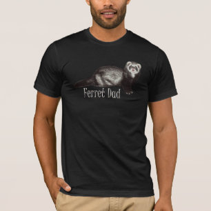 Ferret Vater Weißbriefe mit Sable Ferret T-Shirt