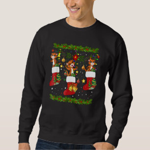 Ferret Weihnachtssocken X Mas Lights Pajama Matchi Sweatshirt