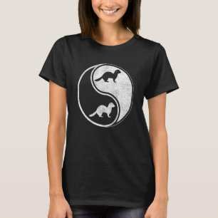 Ferret Yin Yang Ferrets Fans Polecat Natur T-Shirt