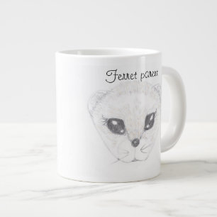 Ferret Zeichnend Jumbo-Tasse