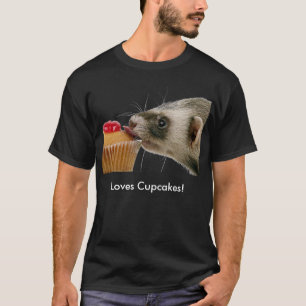 Ferrets Liebe Cupcakes T-Shirt