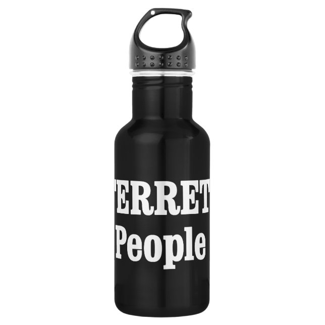 FERRETS sind auch Menschen! Trinkflasche (Vorderseite)