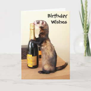 Ferrety Birthday Wises Karte
