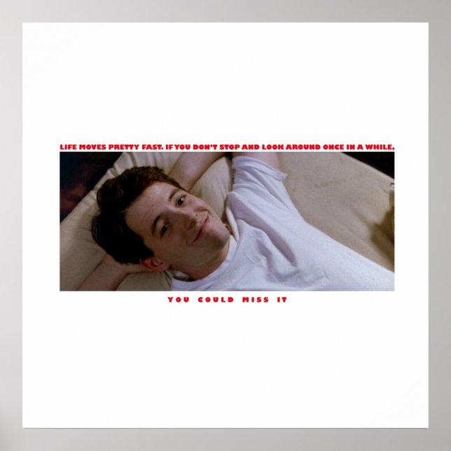 Ferris Buellers Day Off Life bewegt sich hübsch sc Poster (Vorne)