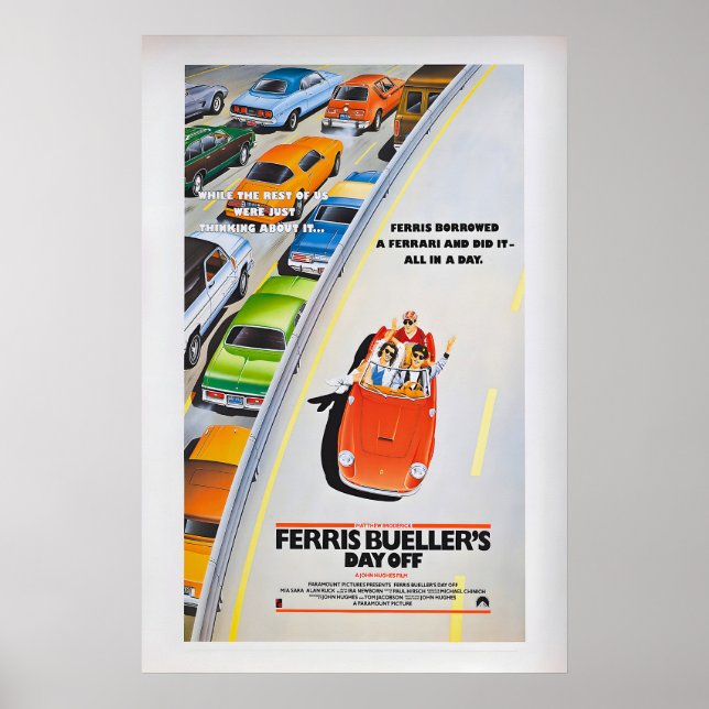 Ferris Bueller's Day Off Movie Poster  Vintage (Vorne)