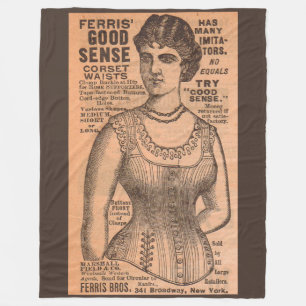 Ferris Common Sense Corsets ad 1880 Fleecedecke
