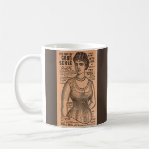 Ferris Common Sense Corsets ad 1880 Kaffeetasse