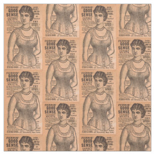 Ferris Common Sense Corsets und Drucke der 1880er  Stoff