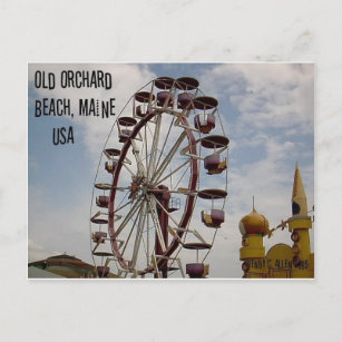 Ferris Wheel am Palace Playland Old Orchard Beach Postkarte