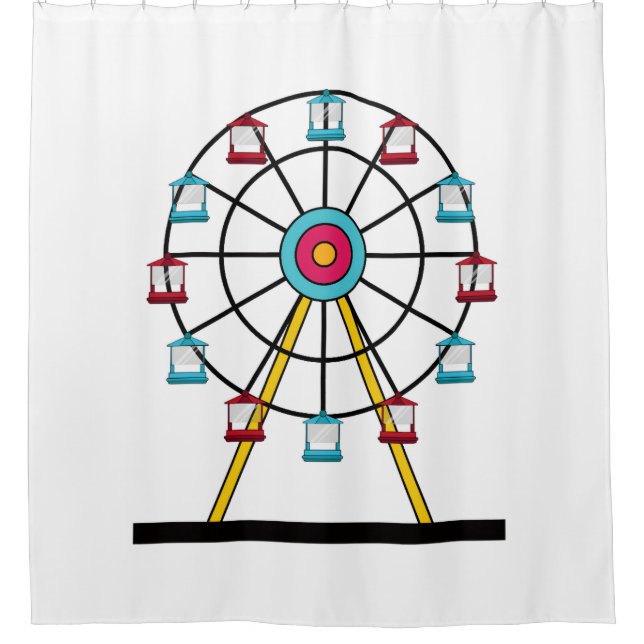 Ferris Wheel Duwer Vorhang (Vorderseite)