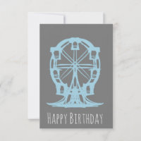 Ferris Wheel Hand Drawn Geburtstag