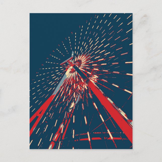 Ferris Wheel Postkarte (Vorderseite)