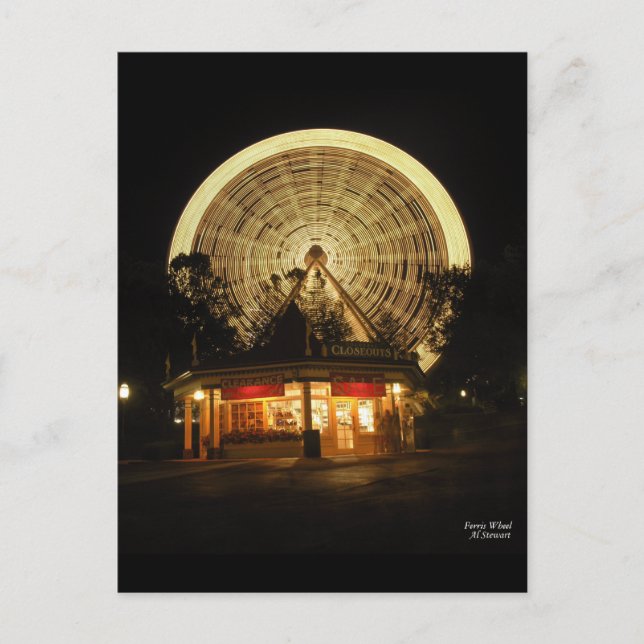 Ferris Wheel Postkarte (Vorderseite)