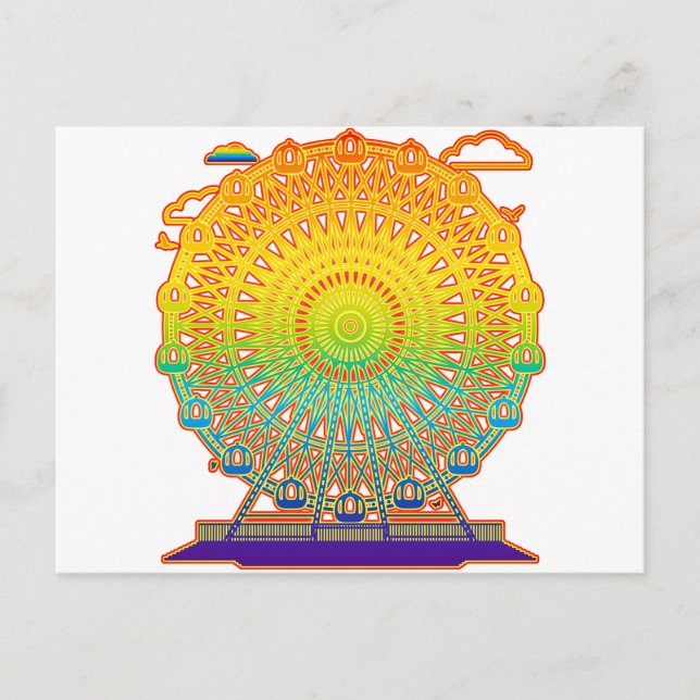 Ferris_Wheel Postkarte (Vorderseite)