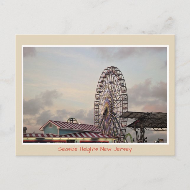 Ferris Wheel Seaside Heights Postcard Postkarte (Vorderseite)
