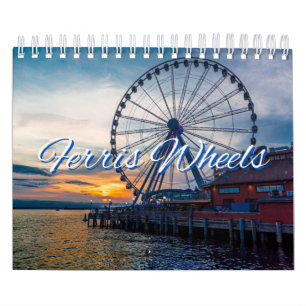 Ferris Wheels Collection Wall Calendar Kalender