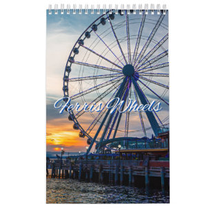 Ferris Wheels Collection Wall Calendar Kalender