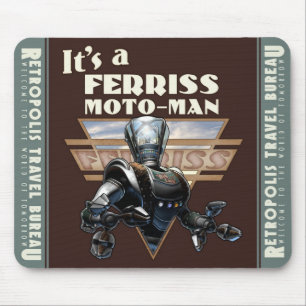 Ferriss Moto-Man-Roboter-Mausunterlage Mousepad
