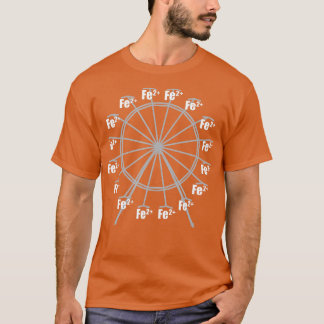 Ferrous Wheel Chemistry Ferris Fe+2 Nerd Science L T-Shirt