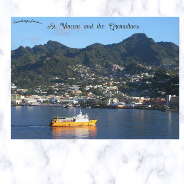 Ferry Admiral II Segeln Richtung St. Vincent Postkarte (Von Creator hochgeladen)