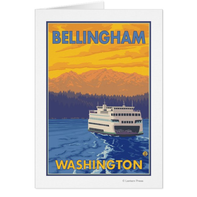 Ferry and Mountains - Bellingham, Washington (Vorne)