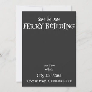 FERRY GEBÄUDE EINLADUNG