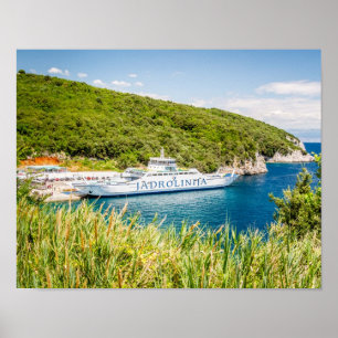 Ferry JADROLINIJA, Kroatien Poster
