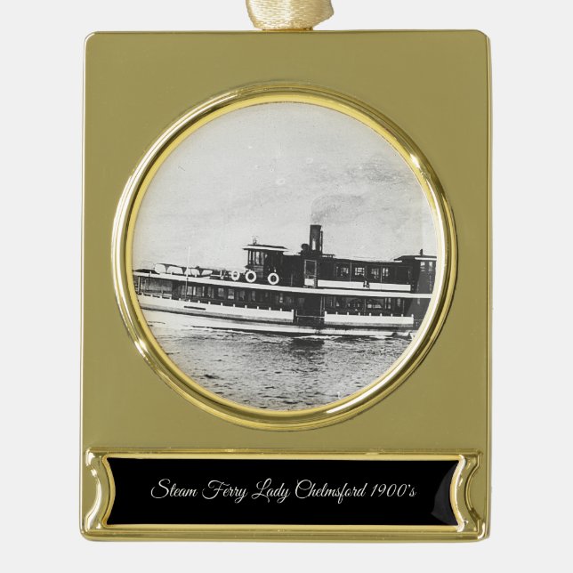 Ferry Lady Chelmsford 1900s Banner-Ornament Gold (Vorderseite)