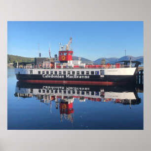 Ferry Loch Riddon, gepflegt in Rothesay, Schottlan Poster