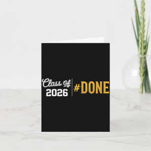 Fertig Absolventenjahrgang 2026 lustig 2026 Abschl Karte