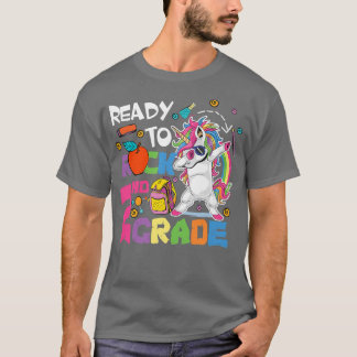 Fertig bis rock 2. Klasse Niedliche Einhornabsenke T-Shirt