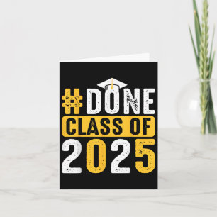 Fertig Cl 2025 Abschluss Senior Cap School Achieve Karte